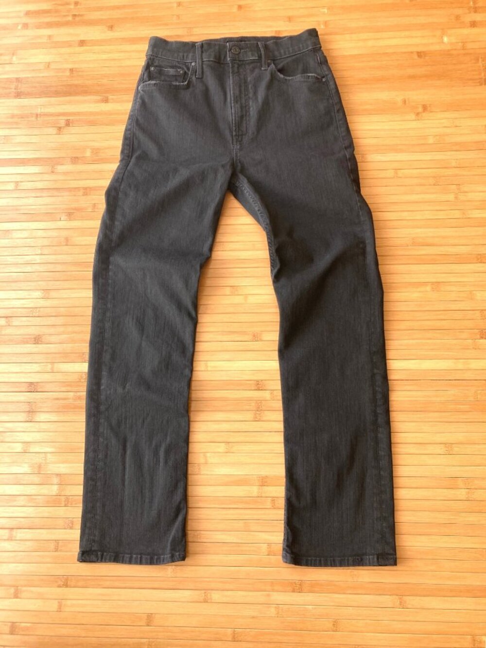 Mother High Waisted Rider Ankle Jeans Womens 27 Not Guilty Black